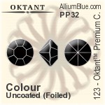 Oktant™ Premium チャトン (123) PP32 - カラー 裏面ゴールドフォイル