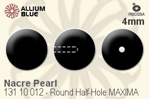 PRECIOSA Round Pearl 1/2H MXM 4 pearlesc.Yell.