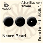 Preciosa プレシオサ ラウンド MAXIMA マキシマ Crystal Nacre パール (131 10 011) 8mm - Nacre パール