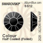 スワロフスキー XILION Rose フラットバック(HF) (2028) SS30 - クリスタル （オーディナリー　エフェクト） アルミニウムフォイル
