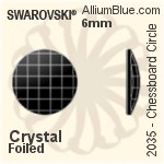 スワロフスキー Rose カット ラインストーン (2072) 10mm - クリスタル 裏面プラチナフォイル