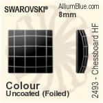 スワロフスキー Chessboard ラインストーン ホットフィックス (2493) 8mm - クリスタル エフェクト 裏面アルミニウムフォイル