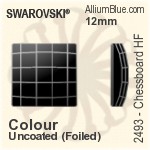 スワロフスキー Chessboard ラインストーン ホットフィックス (2493) 8mm - カラー 裏面アルミニウムフォイル