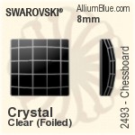 スワロフスキー XILION Rose Enhanced ラインストーン (2058) SS34 - クリスタル 裏面プラチナフォイル