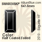 スワロフスキー Diamond Leaf ソーオンストーン (3254) 20x9mm - クリスタル エフェクト 裏面プラチナフォイル
