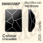 スワロフスキー Chessboard Circle ラインストーン ホットフィックス (2035) 6mm - カラー 裏面アルミニウムフォイル