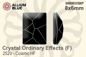 スワロフスキー Cosmic フラットバック ホットフィックス (2520) 8x6mm - クリスタル （オーディナリー　エフェクト） アルミニウムフォイル