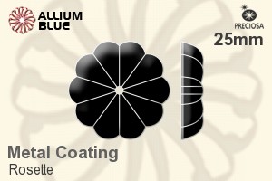 プレシオサ Rosette (2528) 25mm - Metal Coating