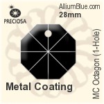プレシオサ MC Octagon (1-Hole) (2571) 28mm - Metal Coating