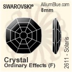 スワロフスキー Solaris ラインストーン (2611) 10mm - カラー 裏面にホイル無し