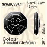 スワロフスキー Solaris ラインストーン (2611) 8mm - クリスタル エフェクト 裏面プラチナフォイル