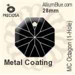プレシオサ MC Octagon (1-Hole) (2636) 28mm - Metal Coating