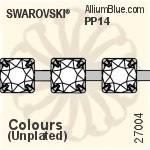 スワロフスキー ラウンド Cupchain (27004) PP14, Unメッキ, 00C - クリスタル