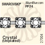 Swarovski Round Cupchain (27004) PP32, Plated, 00C - Crystal Effects
