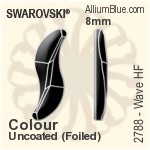 スワロフスキー Wave ラインストーン ホットフィックス (2788) 10mm - クリスタル エフェクト 裏面アルミニウムフォイル