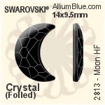 スワロフスキー Moon ラインストーン ホットフィックス (2813) 10x7mm - カラー 裏面アルミニウムフォイル