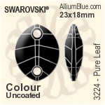 スワロフスキー Owlet ソーオンストーン (3231) 28x17mm - カラー（コーティングなし） 裏面にホイル無し