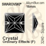 スワロフスキー Cosmic ソーオンストーン (3265) 26x21mm - クリスタル エフェクト 裏面プラチナフォイル