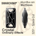 スワロフスキー Pear-shaped ペンダント (6106) 22mm - カラー（ハーフ　コーティング）