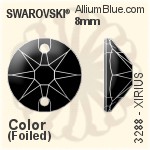 スワロフスキー Pear-shaped ソーオンストーン (3230) 18x10.5mm - カラー 裏面プラチナフォイル
