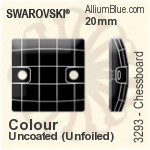 スワロフスキー Chessboard ソーオンストーン (3293) 20mm - カラー 裏面にホイル無し
