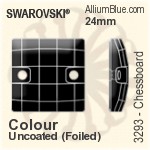 スワロフスキー Chessboard ソーオンストーン (3293) 24mm - カラー（ハーフ　コーティング） 裏面にホイル無し