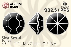 PRECIOSA Chaton O ss2.5/pp6 crystal G