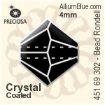 Preciosa プレシオサ MC マシーンカットチャトン OPTIMA (431 11 111) SS39 - カラー（コーティング） 裏面ゴールドフォイル