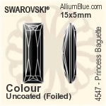 スワロフスキー Raindrop ファンシーストーン (4331) 11mm - カラー 裏面プラチナフォイル