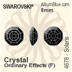 スワロフスキー Solaris ファンシーストーン (4678) 23mm - クリスタル エフェクト 裏面にホイル無し