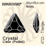 スワロフスキー Triangleファンシーストーン石座 (4722/S) 6mm - メッキなし