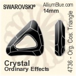 スワロフスキー Organic Cosmic Triangle ファンシーストーン (4736) 20mm - クリスタル（オーディナリー　エフェクト） 裏面にホイル無し