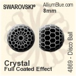 スワロフスキー Disco Ball ファンシーストーン (4869) 6mm - クリスタル エフェクト 裏面にホイル無し