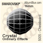 スワロフスキー Chessboard ビーズ (5005) 8mm - カラー（コーティングなし）