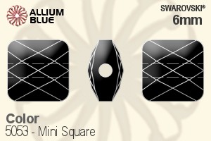 スワロフスキー Mini Square ビーズ (5053) 6mm - カラー