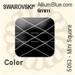 スワロフスキー Mini Square ビーズ (5053) 8mm - カラー