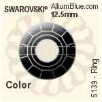 スワロフスキー Dome (Small) ビーズ (5542) 8mm - カラー（ハーフ　コーティング）
