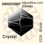 スワロフスキー Square Spike ラインストーン (2419) 5x5mm - クリスタル エフェクト 裏面プラチナフォイル