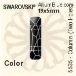 スワロフスキー Column (Two Holes) ビーズ (5535) 23.5x5mm - カラー