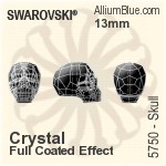 スワロフスキー Skull ビーズ (5750) 13mm - カラー