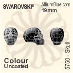 スワロフスキー Skull ビーズ (5750) 13mm - クリスタル
