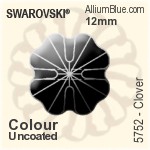 スワロフスキー Clover ファンシーストーン (4785) 23mm - カラー 裏面プラチナフォイル