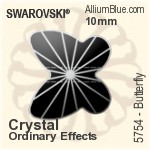 スワロフスキー Butterfly ビーズ (5754) 6mm - クリスタル