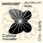 スワロフスキー Butterfly ビーズ (5754) 10mm - クリスタル エフェクト