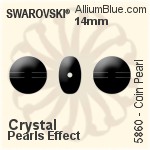 スワロフスキー Coin パール (5860) 10mm - クリスタルパールエフェクト
