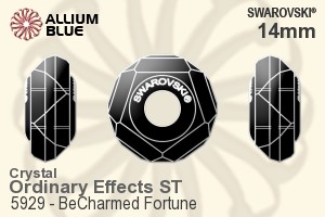 スワロフスキー BeCharmed Fortune ビーズ (5929) 14mm - クリスタル エフェクト スチール