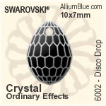 スワロフスキー Calypso ファンシーストーン (4760) 22x12.5mm - クリスタル エフェクト 裏面プラチナフォイル