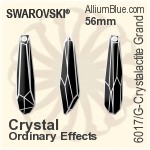スワロフスキー Crystalactite Grand (Partly Frosted) ペンダント (6017/G) 30mm - クリスタル エフェクト PROLAY