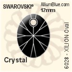 スワロフスキー XILION Oval ペンダント (6028) 12mm - クリスタル エフェクト