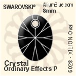 スワロフスキー XILION Oval ペンダント (6028) 10mm - クリスタル